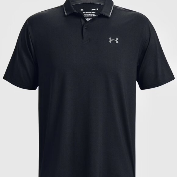 Mens Under Armour Black Iso-Chill Loose Fit Performance Polo Size Large - Picture 9 of 10